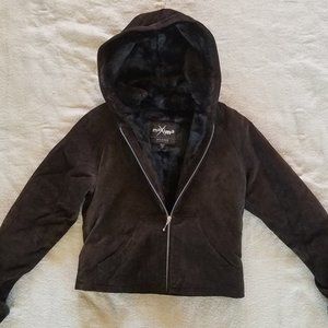 Dark Chocolate Brown Leather Jacket Warm